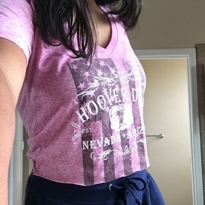Light Pink V-Neck Crop Top